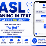 ASL Meaning in Text