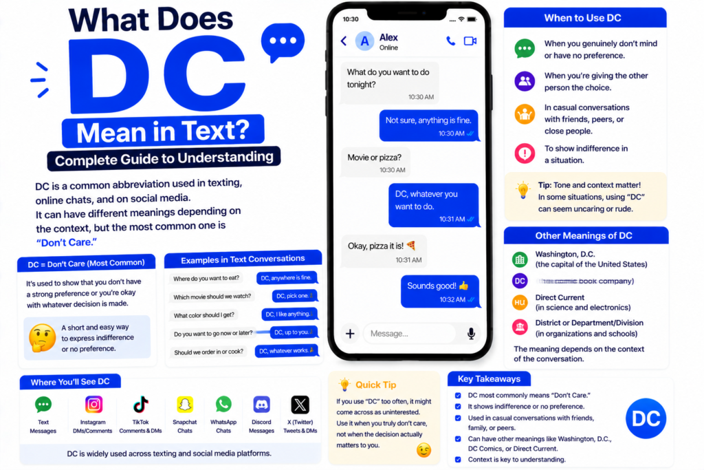 DC Meaning in Text