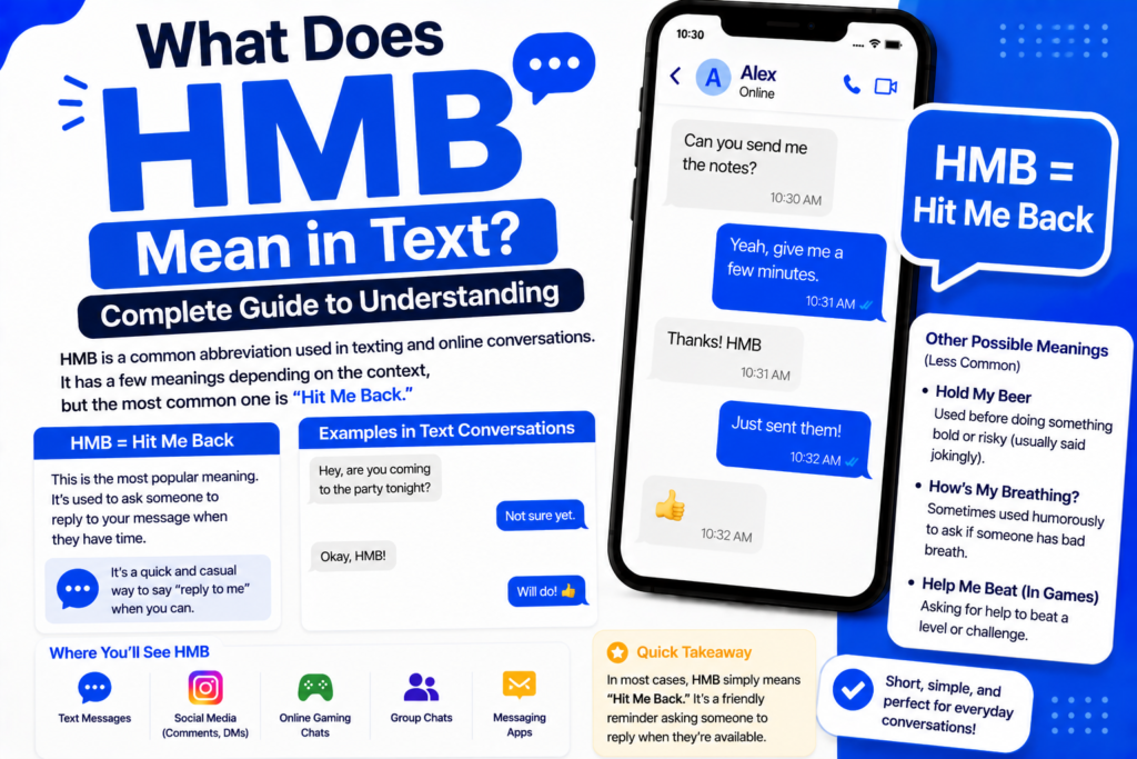 HMB Mean in Text
