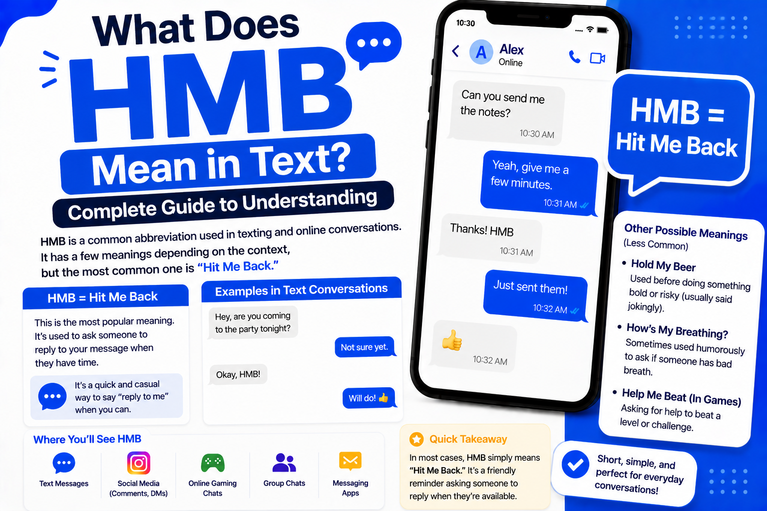 HMB Mean in Text