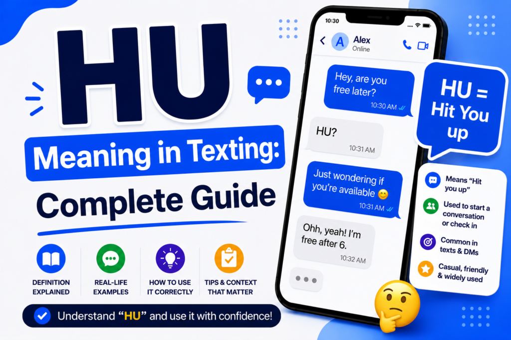 HU Meaning in Texting