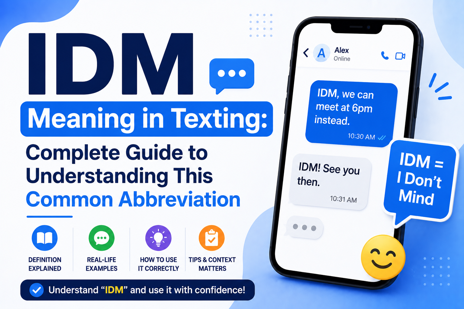 IDM Meaning in Texting