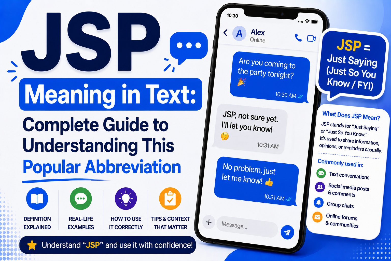 JSP Meaning in Text