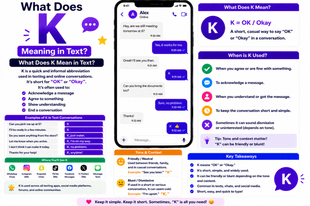 K Meaning in Text