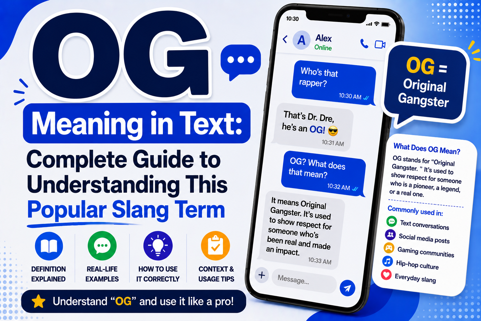 OG Meaning in Text
