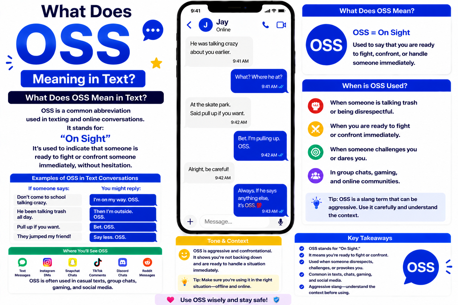 OSS Meaning in Text