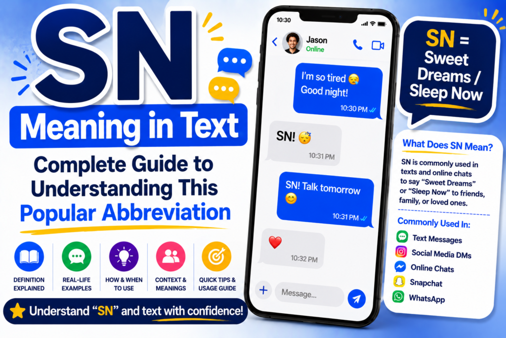 SN Meaning in Text