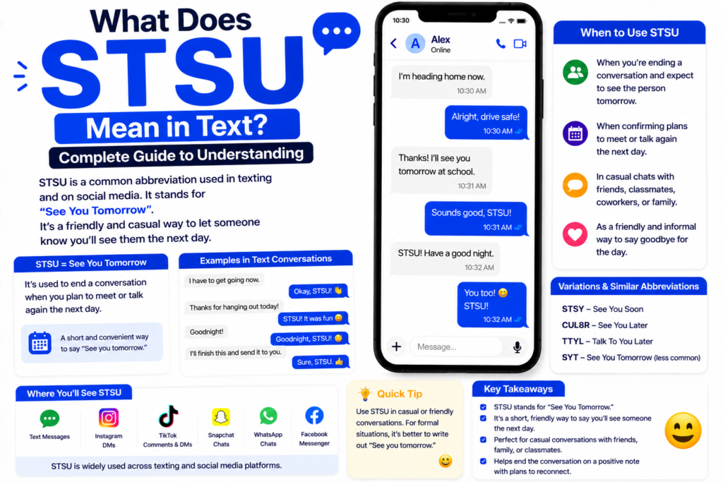 STSU Meaning in Text