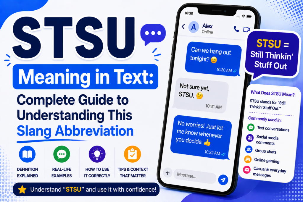 STSU Meaning in Text