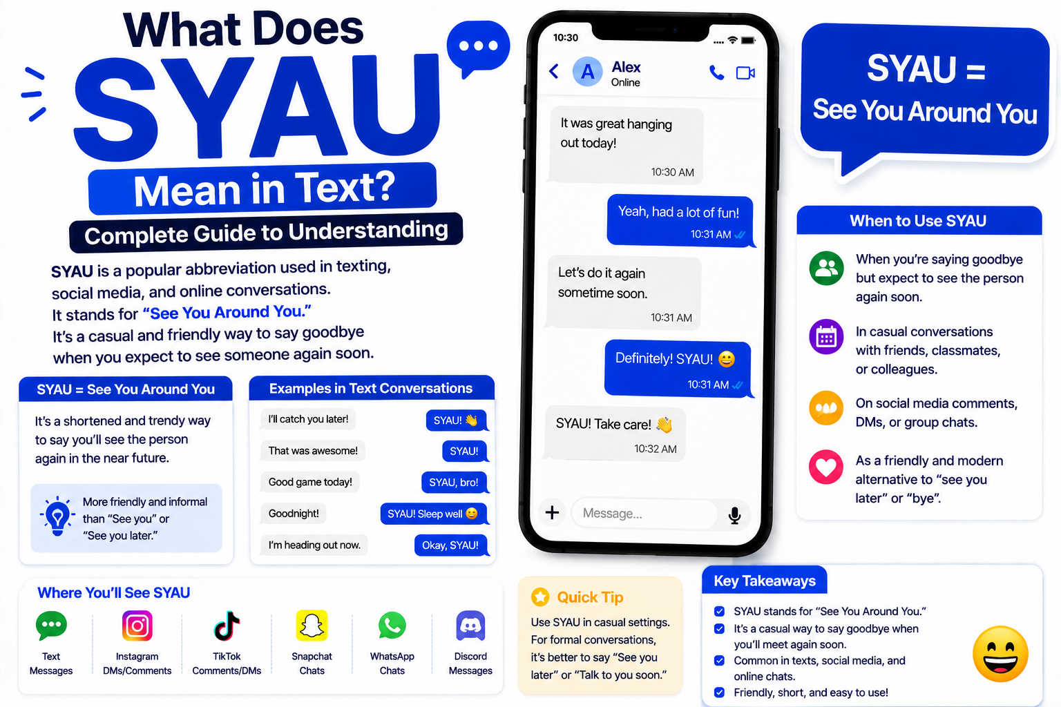 SYAU Meaning in Text