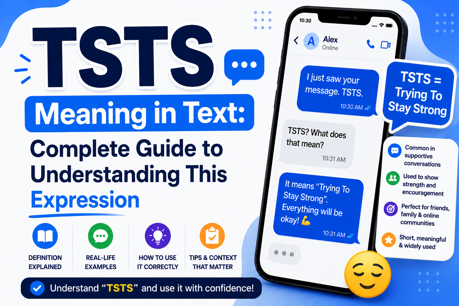 TSTS Meaning in Text