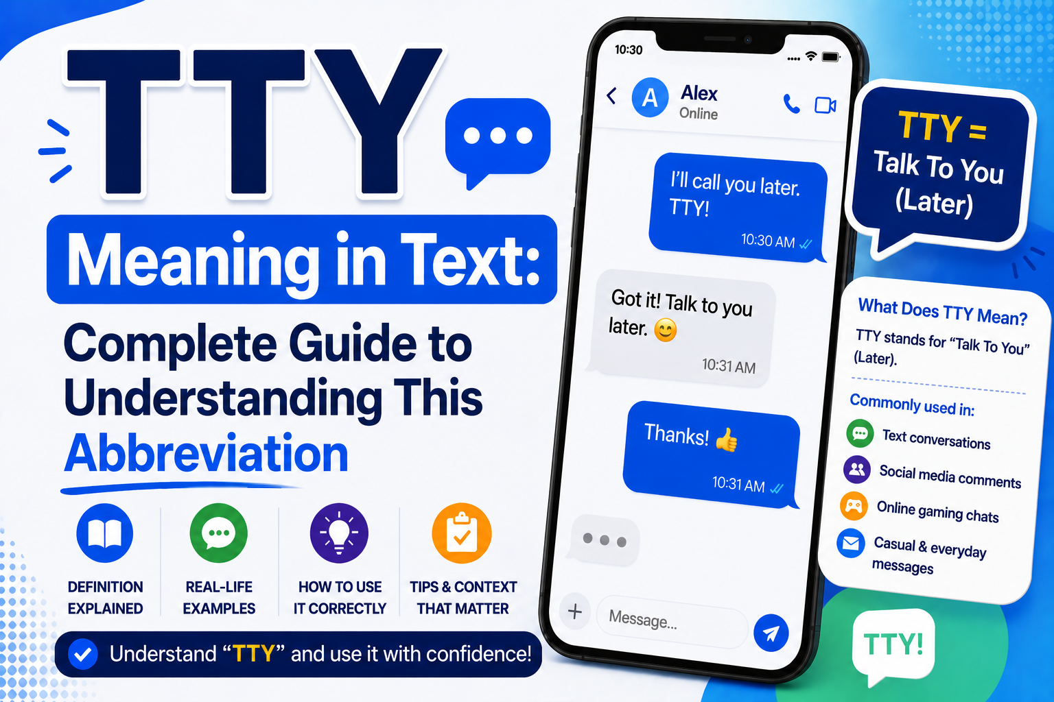 TTY Meaning in Text