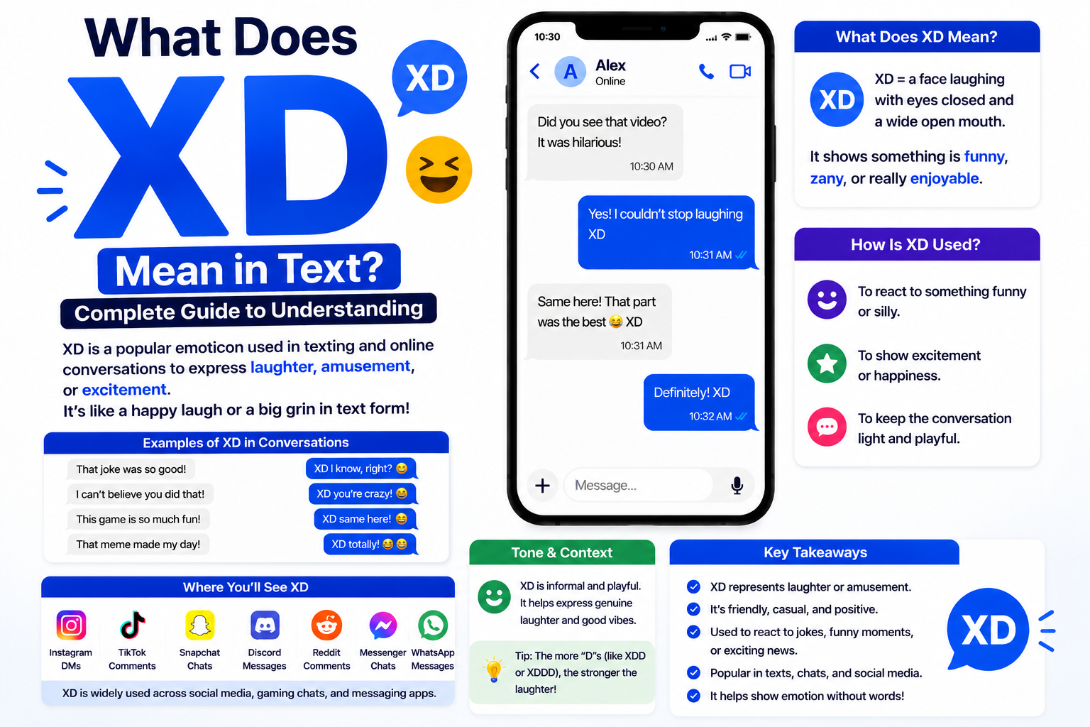 XD Meaning in Text