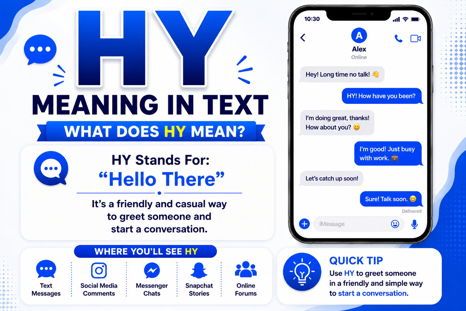 HY Meaning in Text