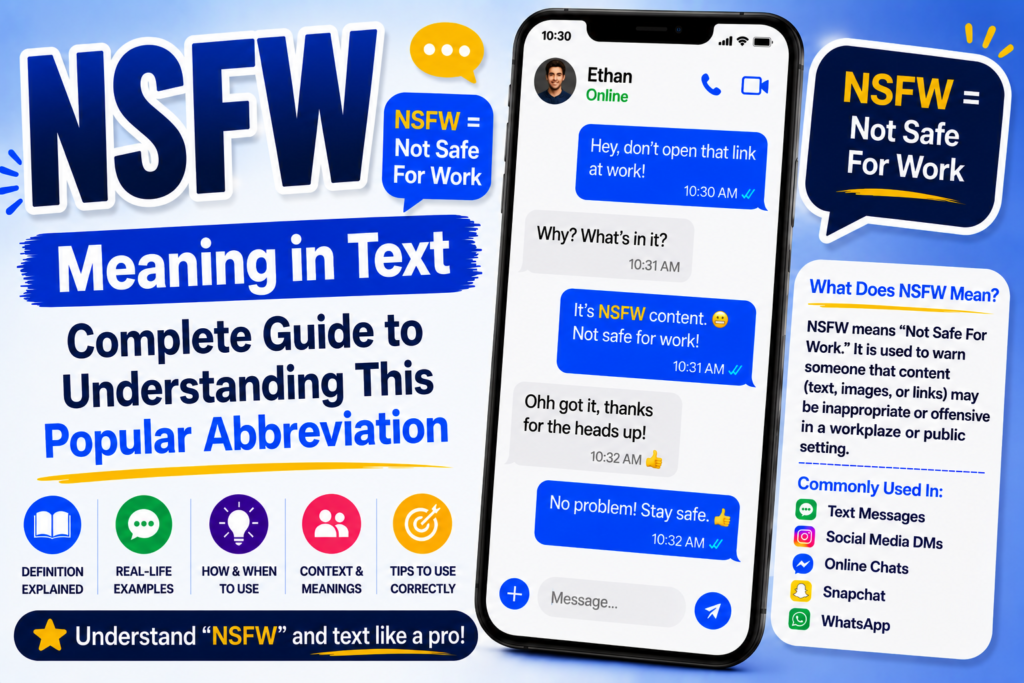 NSFW Meaning in Text