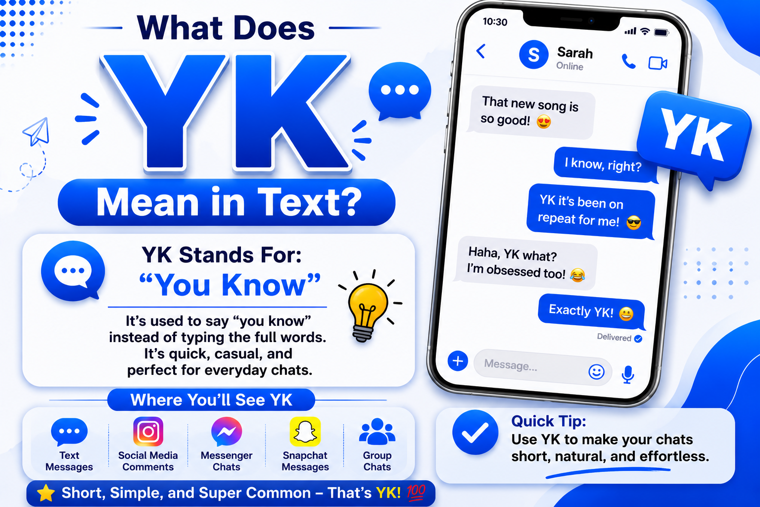 YK Meaning in Text