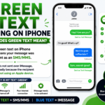 green text meaning on iphone