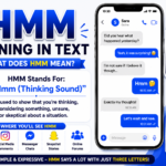 hmm meaning in text