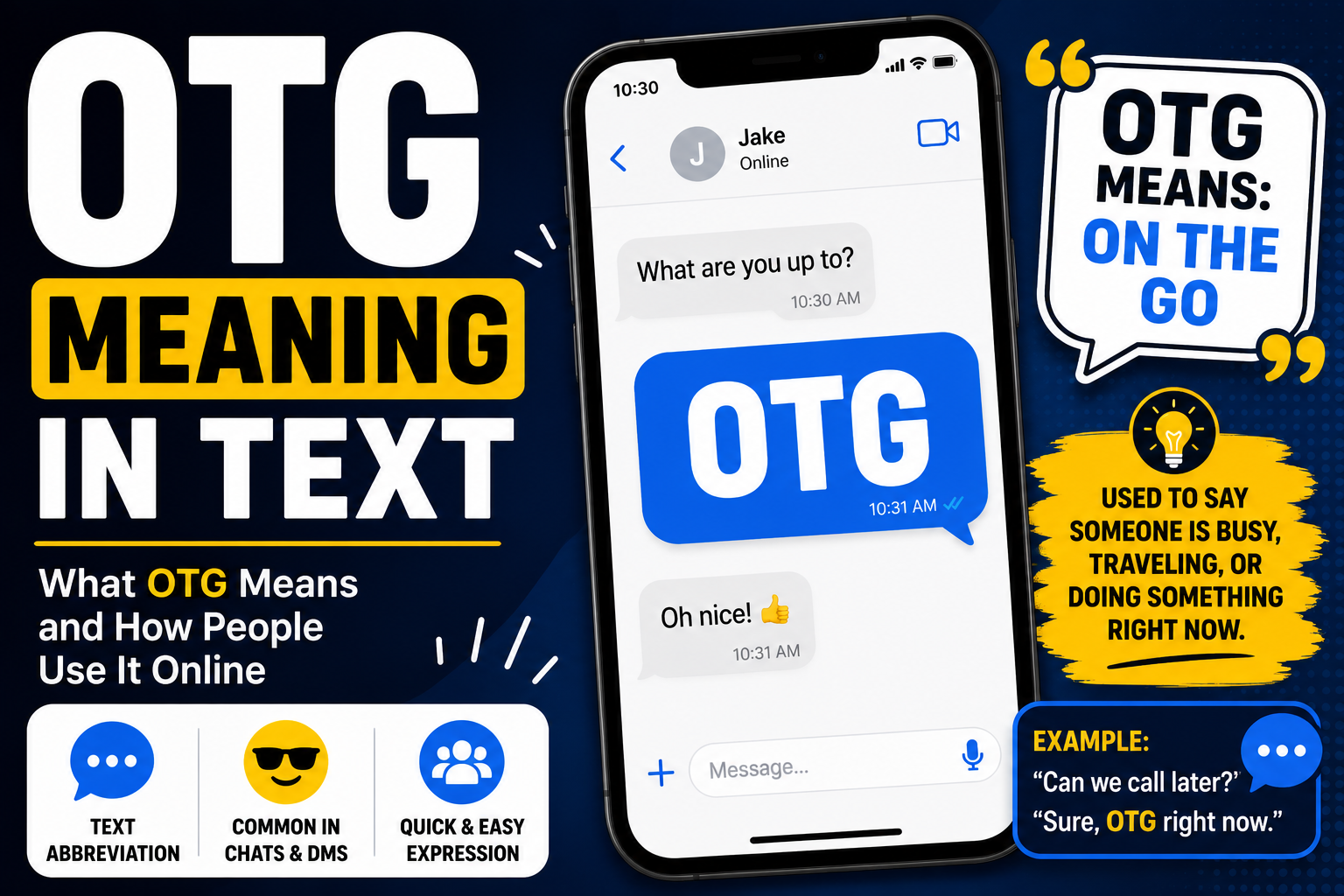 otg meaning in text