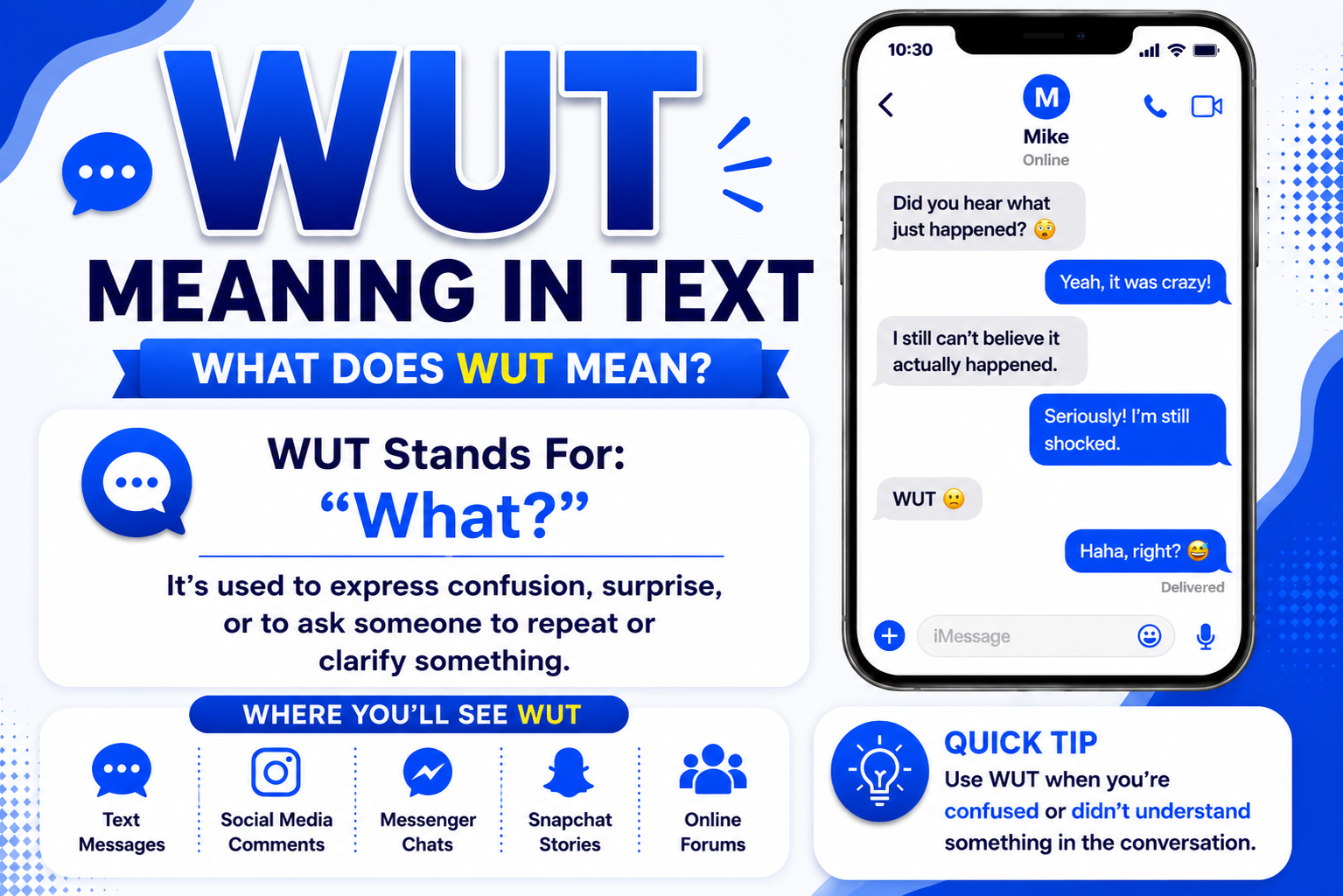 wut meaning in text