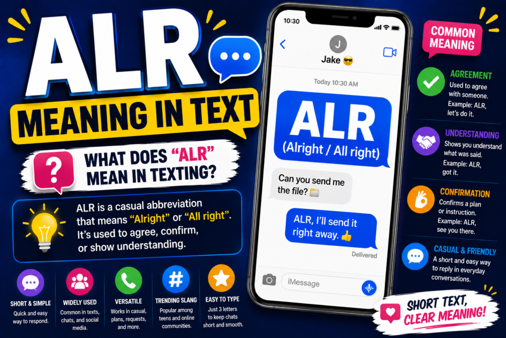 ALR Meaning in Text