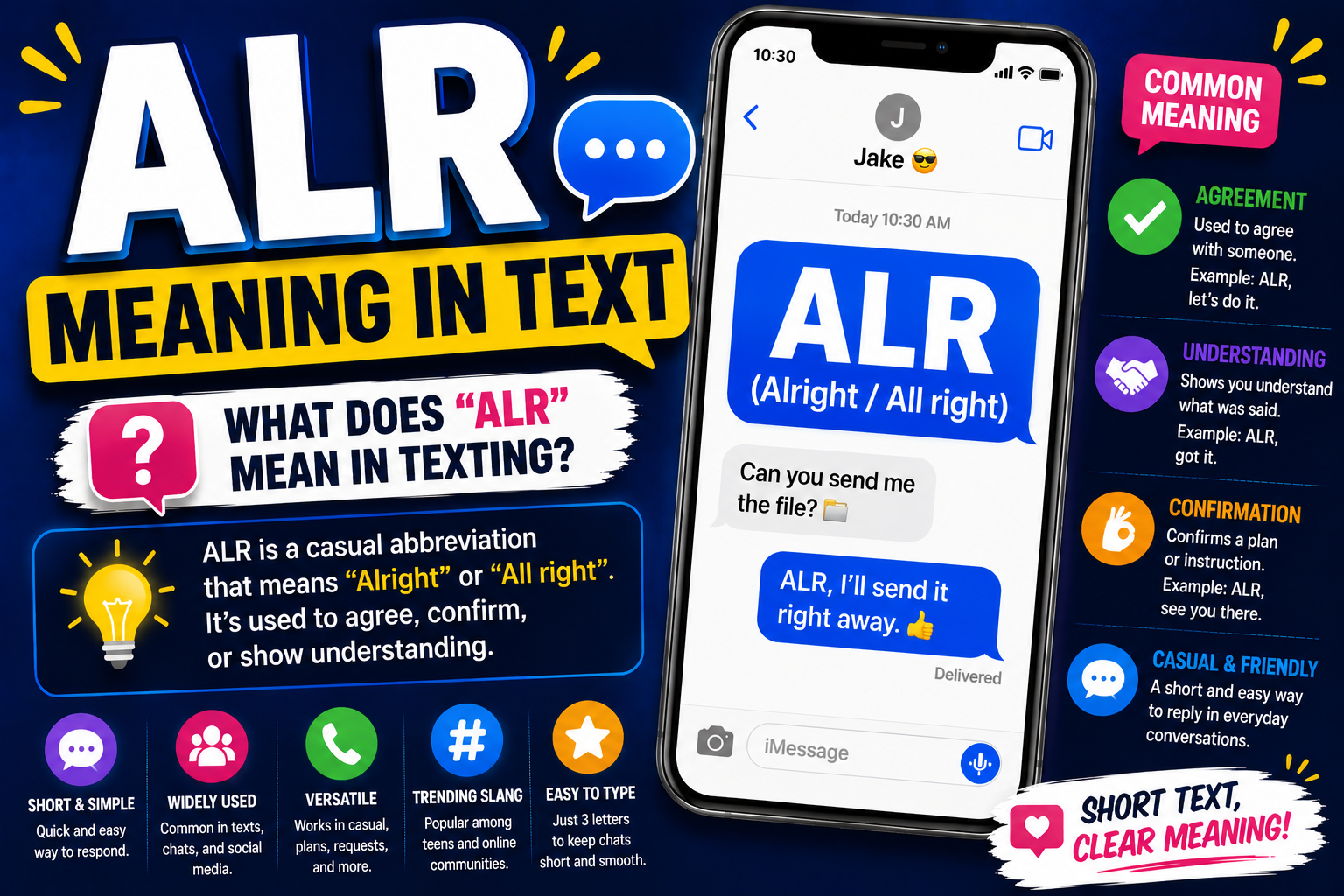 ALR Meaning in Text
