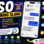 ISO Meaning Slang