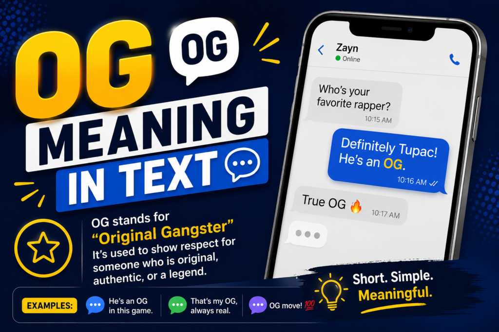 OG Meaning in Text