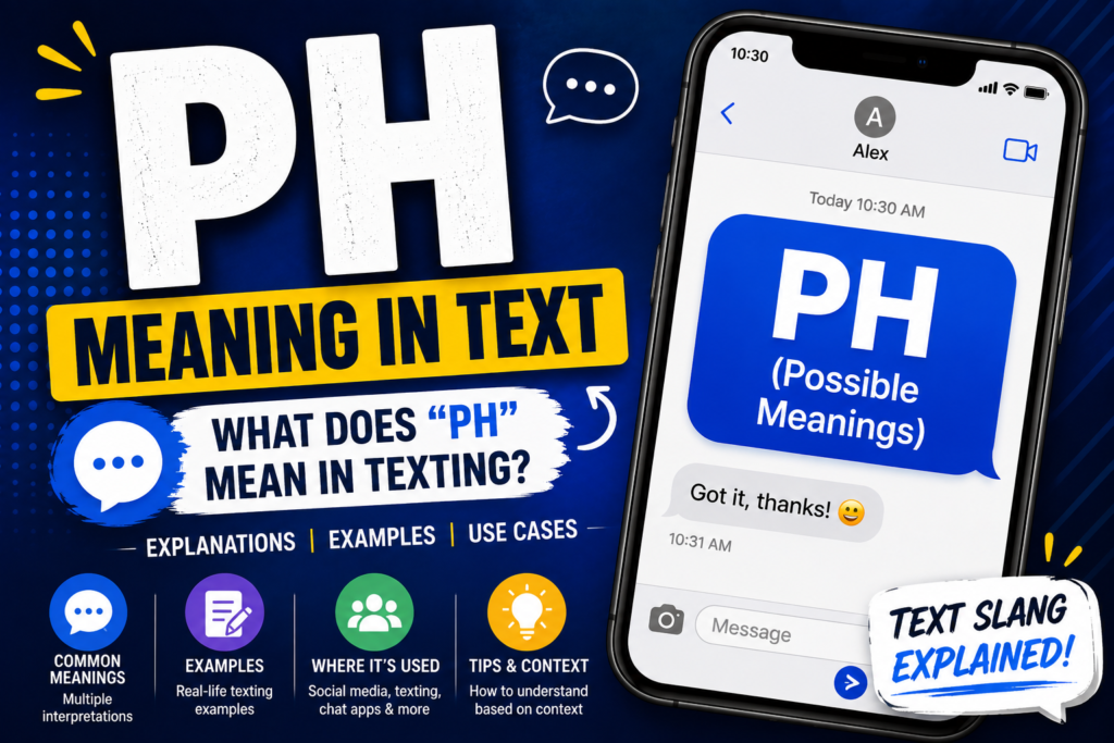 PH Meaning in Text