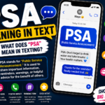 PSA Meaning in Text