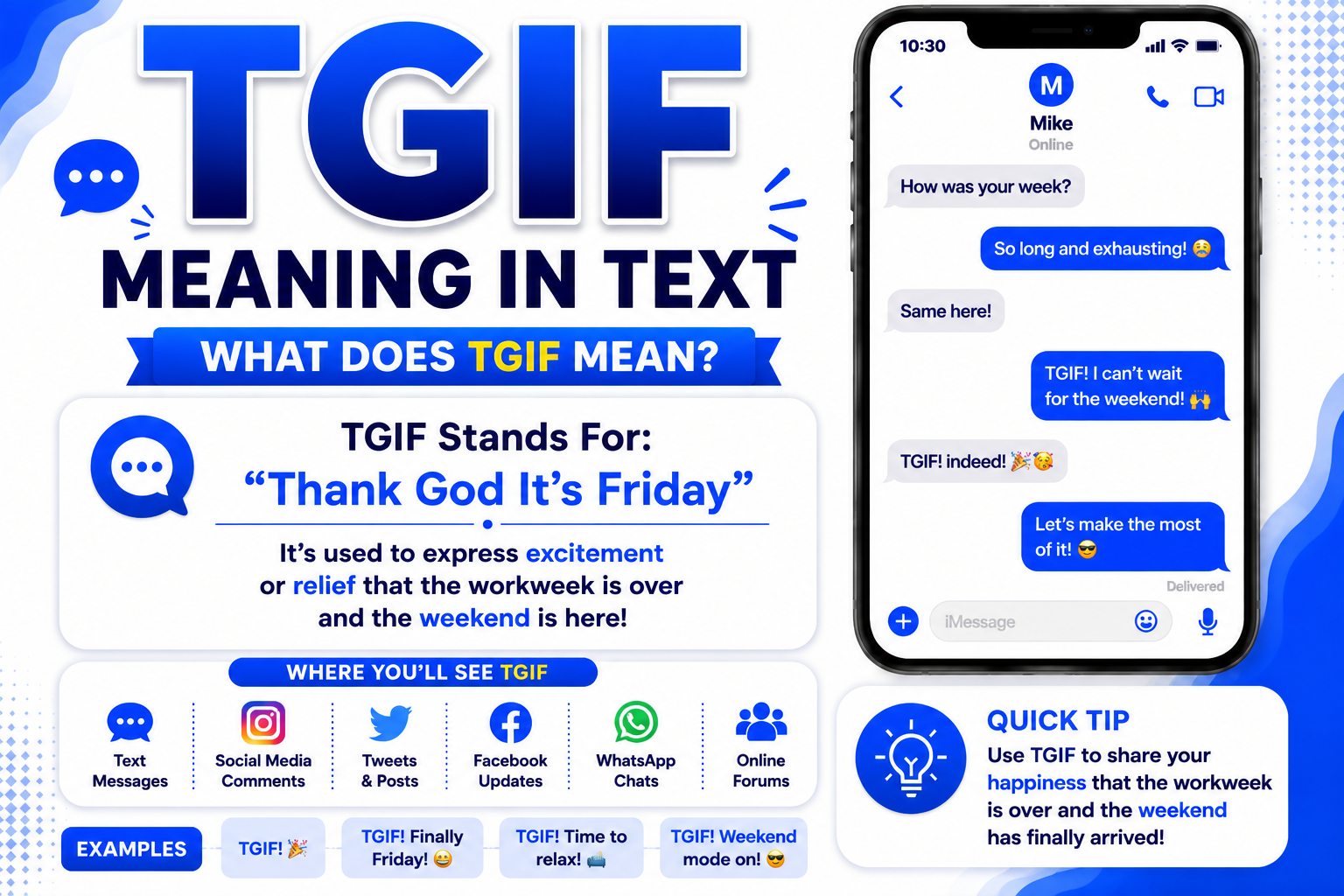 TGIF Meaning in Text