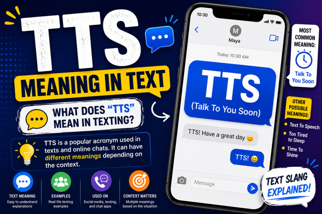TTS Meaning in Text