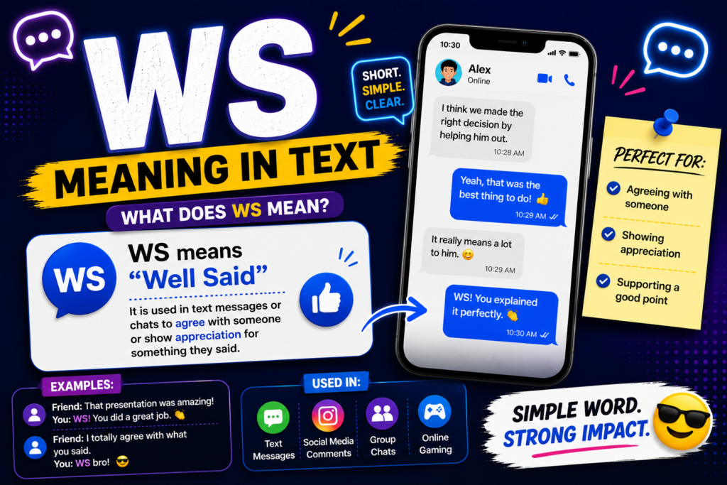 WS Meaning in Text