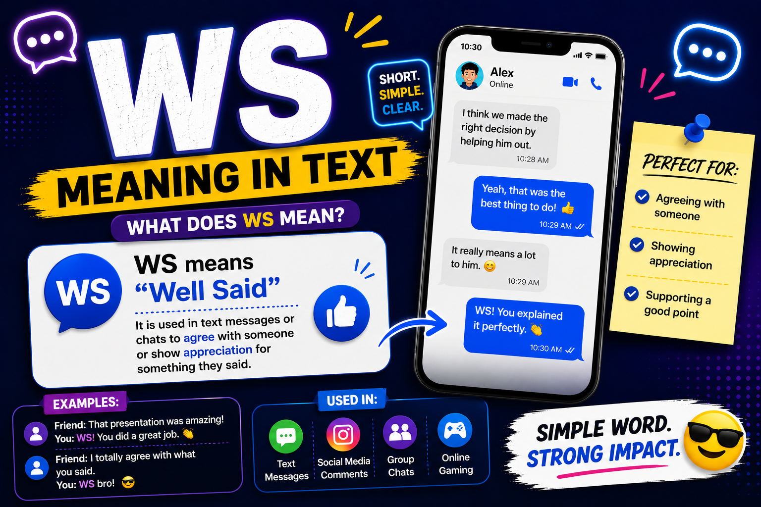 WS Meaning in Text