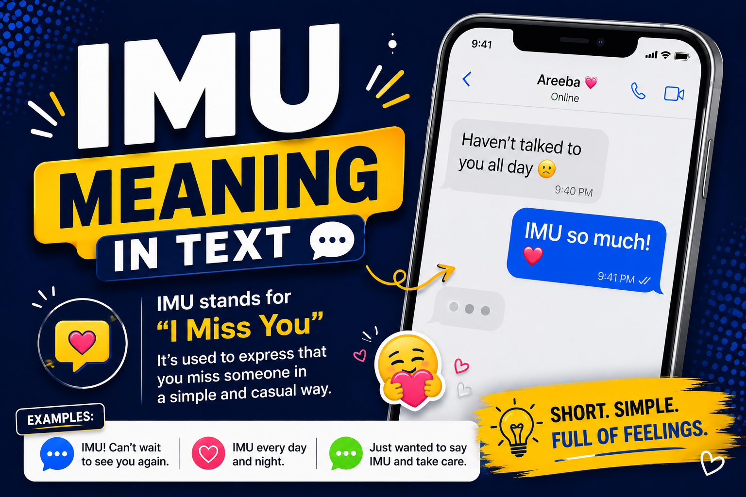 imu meaning in text