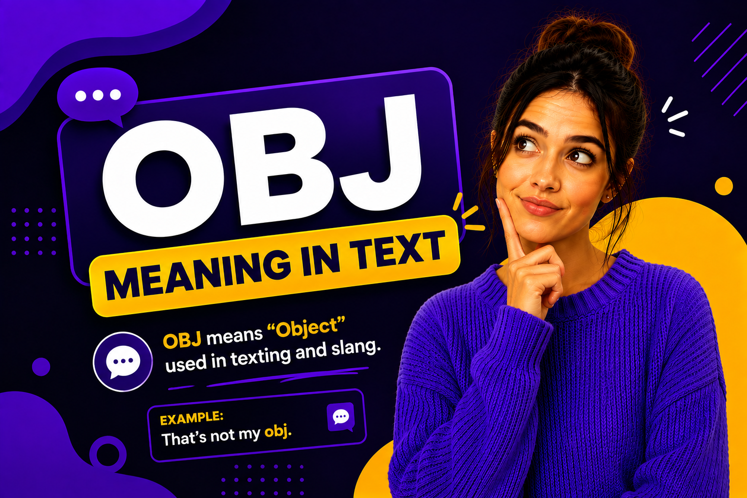 obj meaning in text