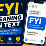 FYI Meaning in Text