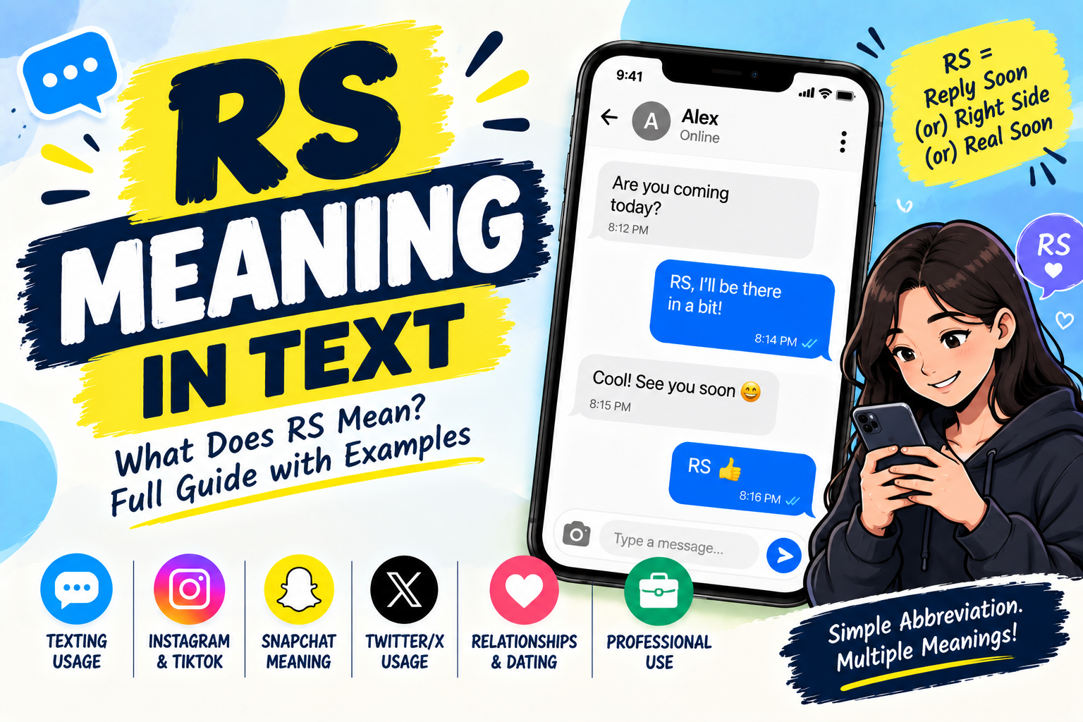 RS Meaning in Text