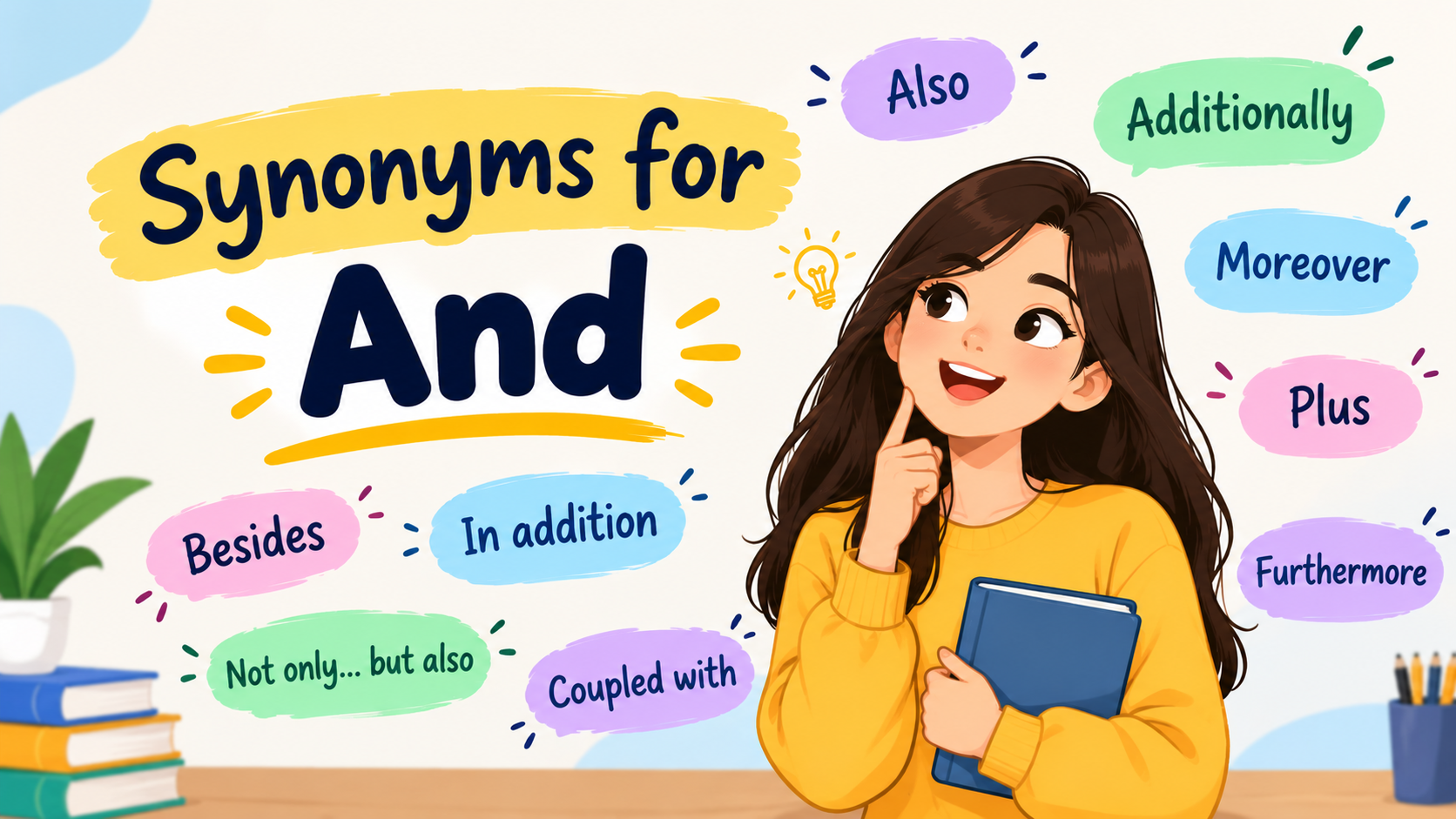 Synonyms for And