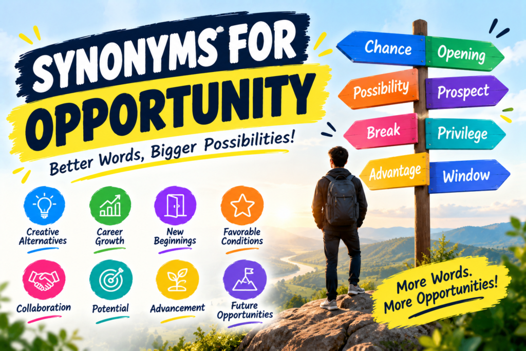 Synonyms for Opportunity