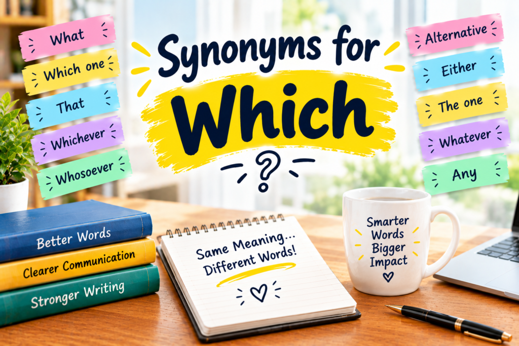 Synonyms for Which