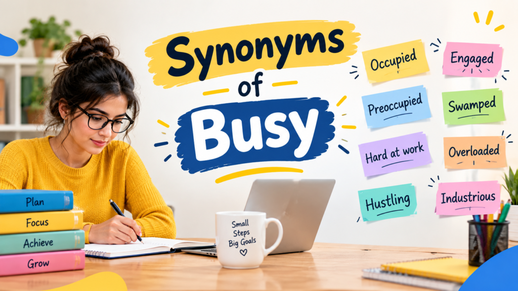 Synonyms of Busy
