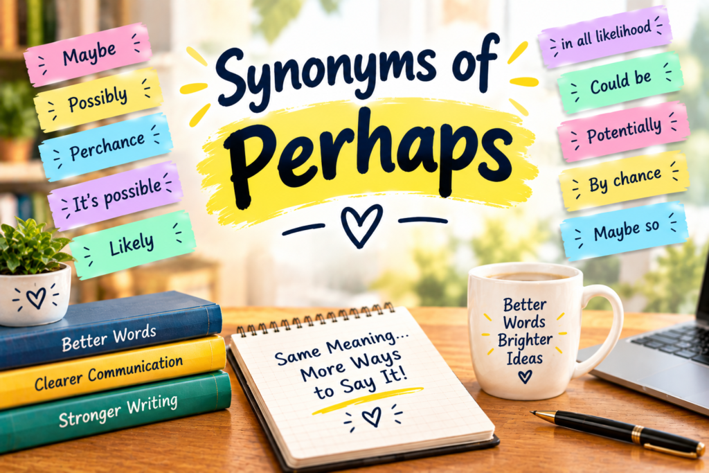 Synonyms of Perhaps