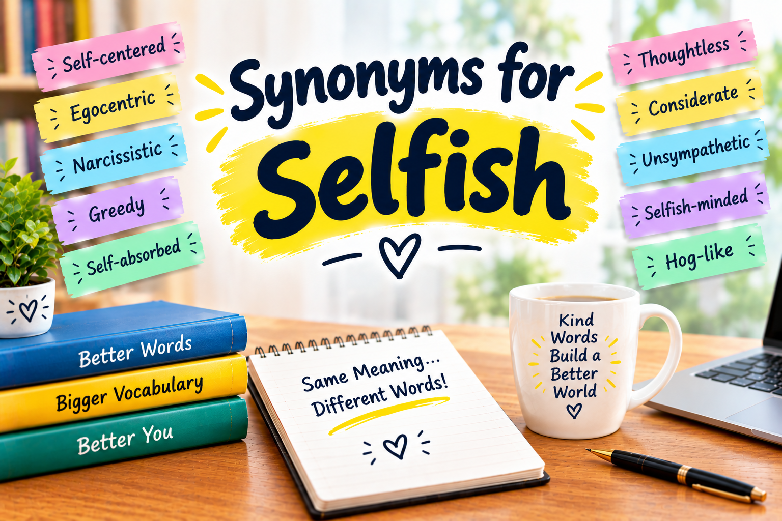 synonyms of Selfish
