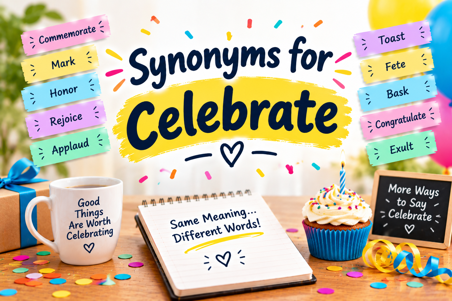 Synonyms for Celebrate