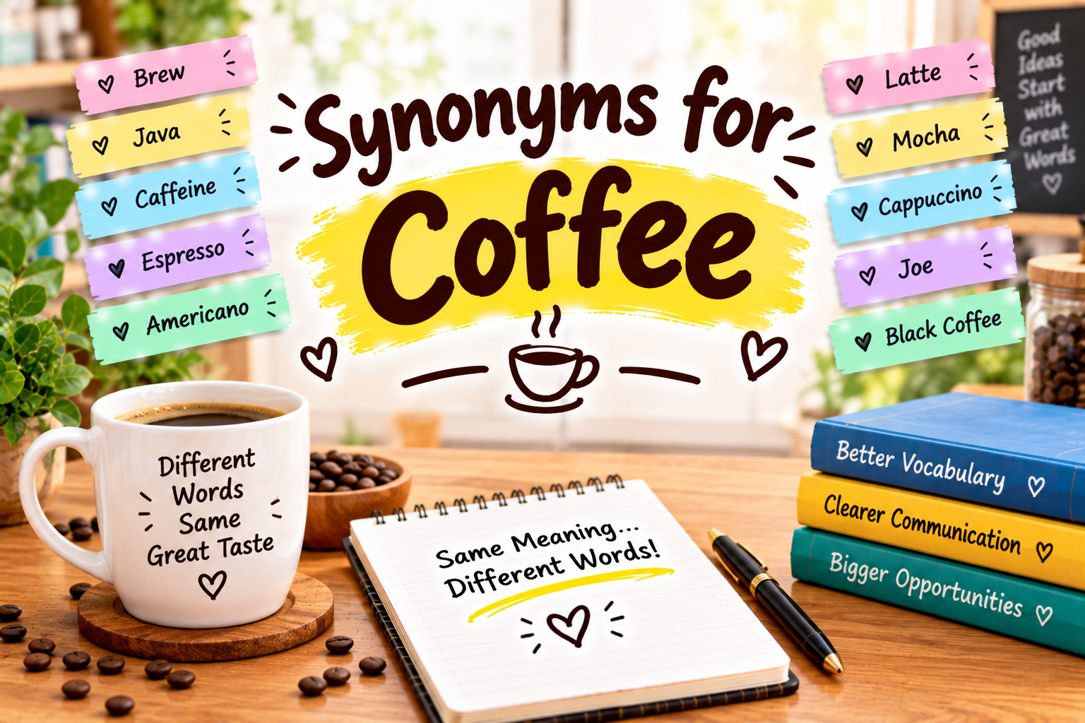 Synonyms for Coffee
