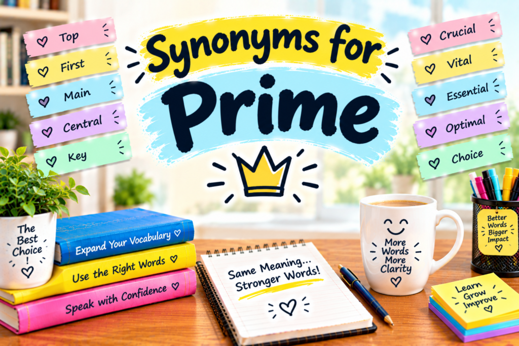 Synonyms for Prime