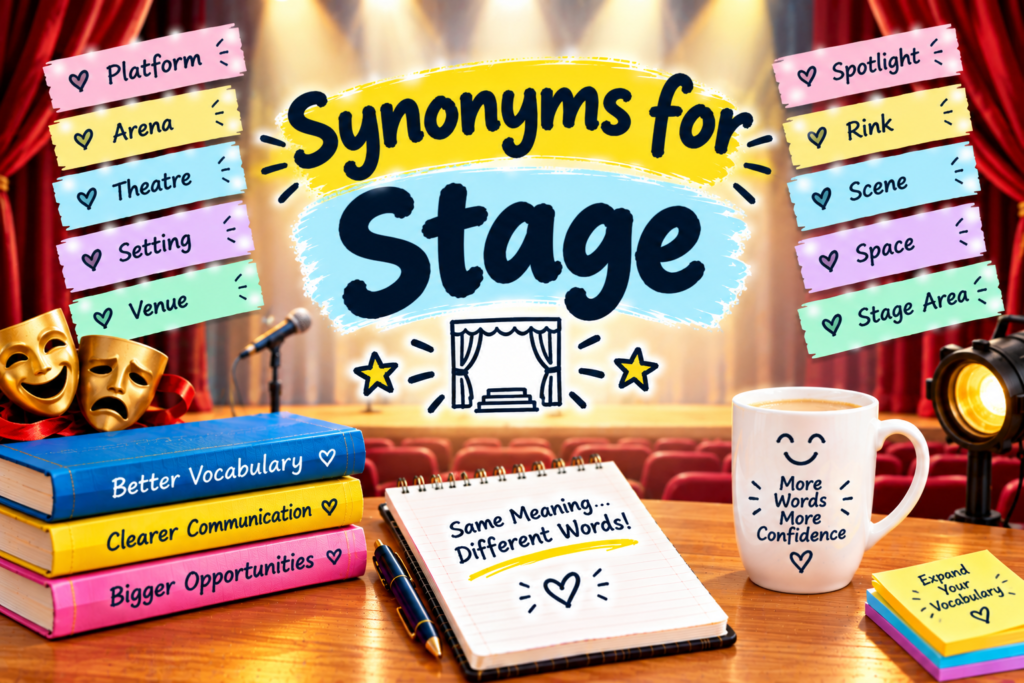 Synonyms for stage