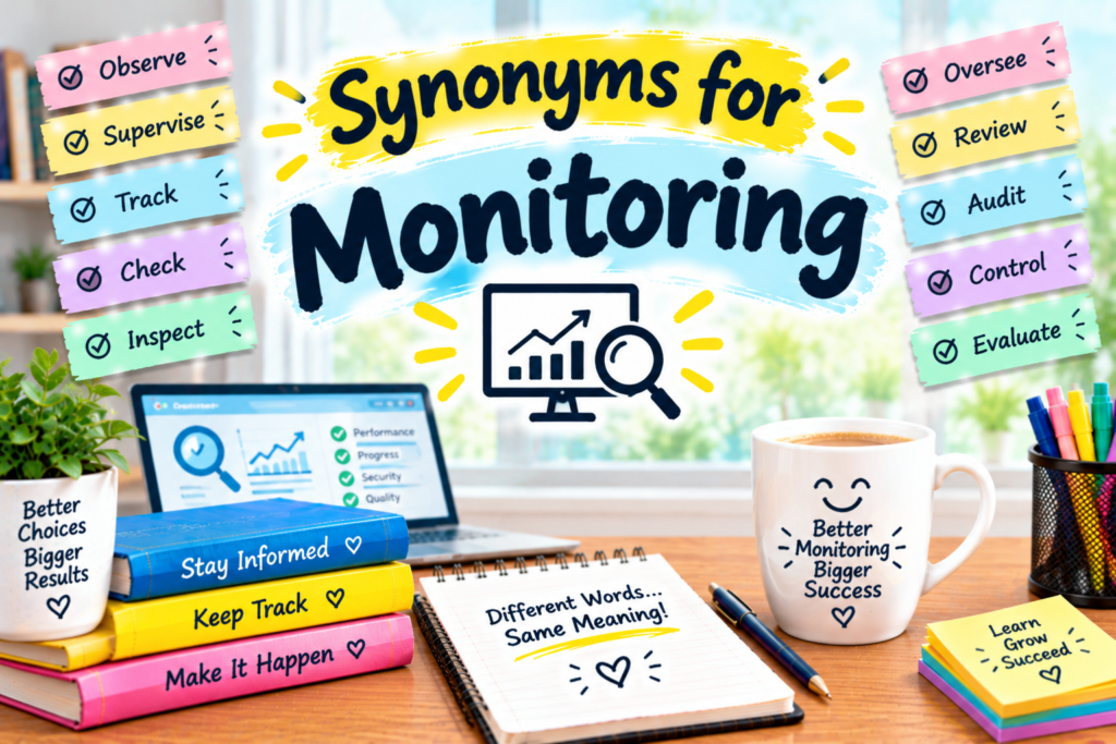 synonyms for monitoring
